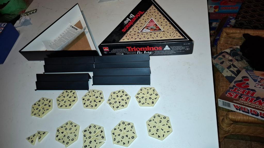 Triominos de luxe, Drie of vier spelers, Ophalen of Verzenden, Gebruikt, Goliath