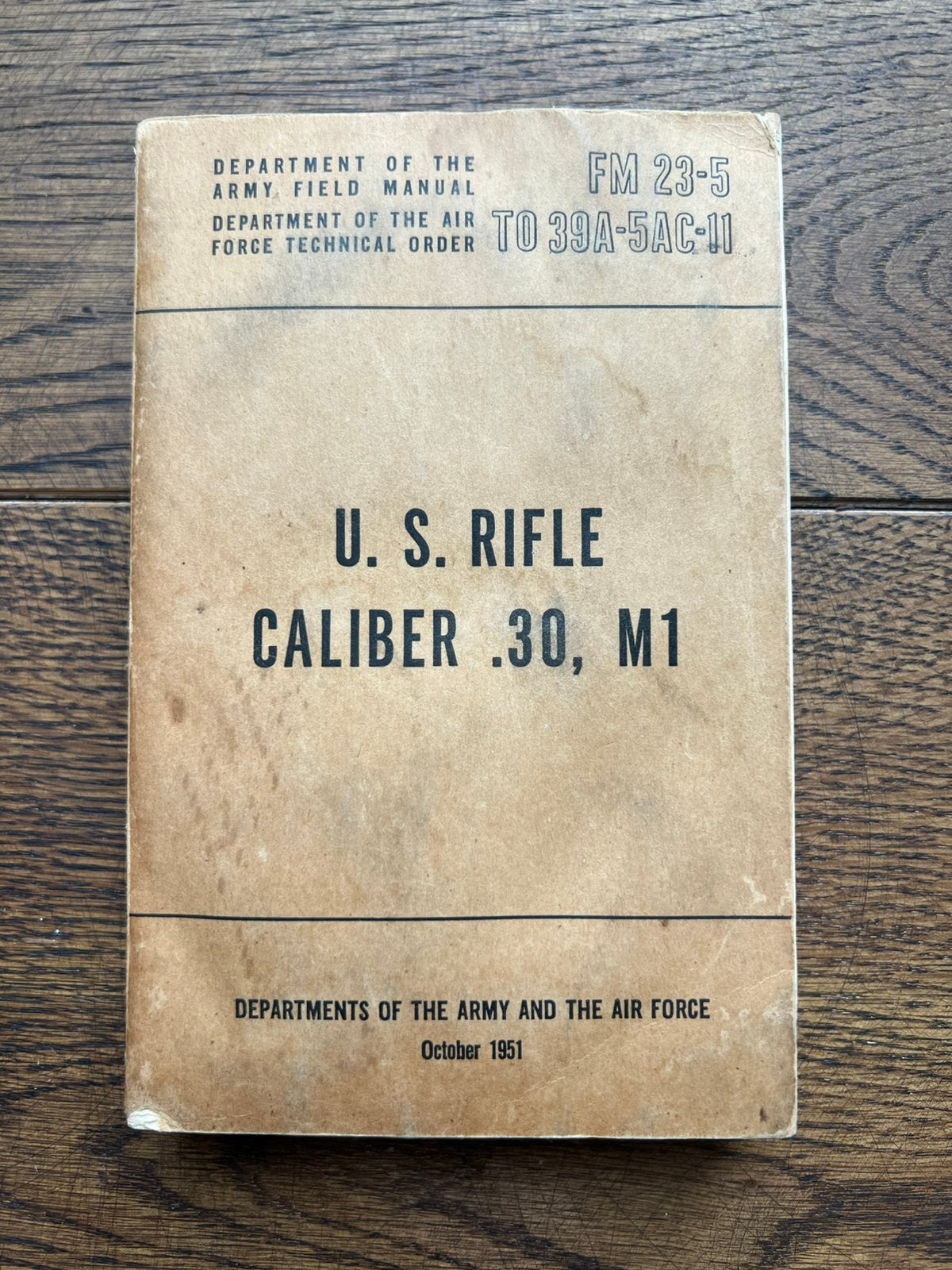 WO2 Amerikaans M1 Garand Rifle techisch voorschrift, Verzamelen, Amerika, Verzenden, Boek of Tijdschrift