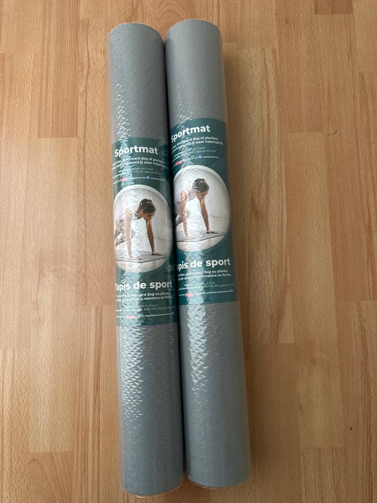 2x Nieuwe Sportmatten - Ideaal voor Yoga & Fitness, Ophalen of Verzenden, Nieuw, Armen, Fitnessmat