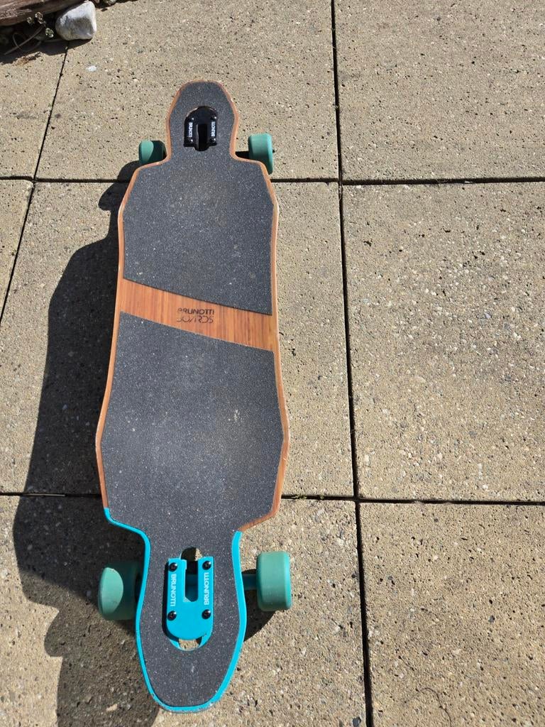 Brunotti Bamboostick Bamboe Longboard, Ophalen of Verzenden, Zo goed als nieuw, Skateboard, Longboard