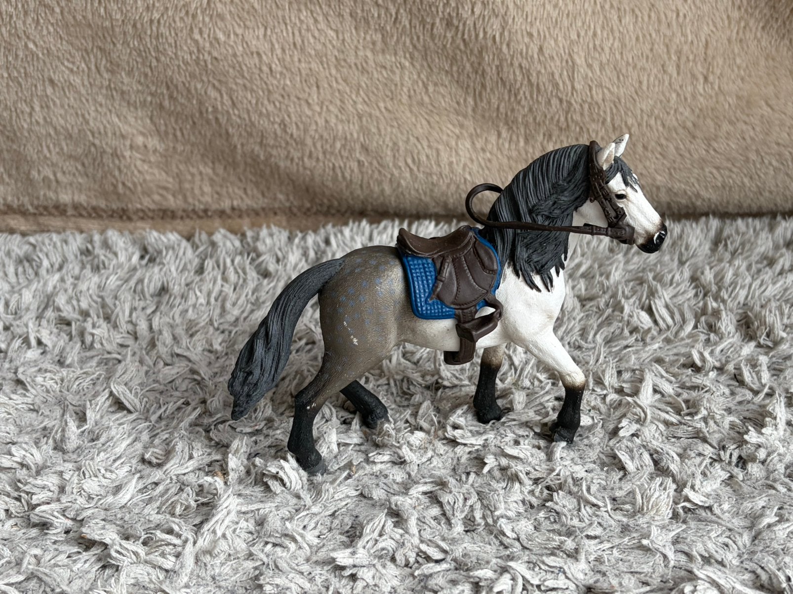 Schleich Andalusiër hengst (artikelnummer 13821), Ophalen of Verzenden, Zo goed als nieuw, Paard, Beeldje of Figuurtje