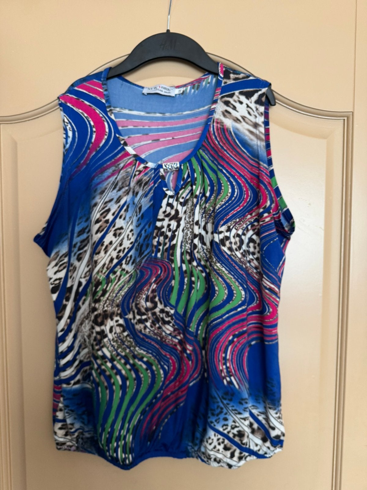 Mooie kleurrijke top van Haris moda New York maat xxl, Ophalen of Verzenden, Zo goed als nieuw, Maat 46/48 (XL) of groter, Zonder mouw