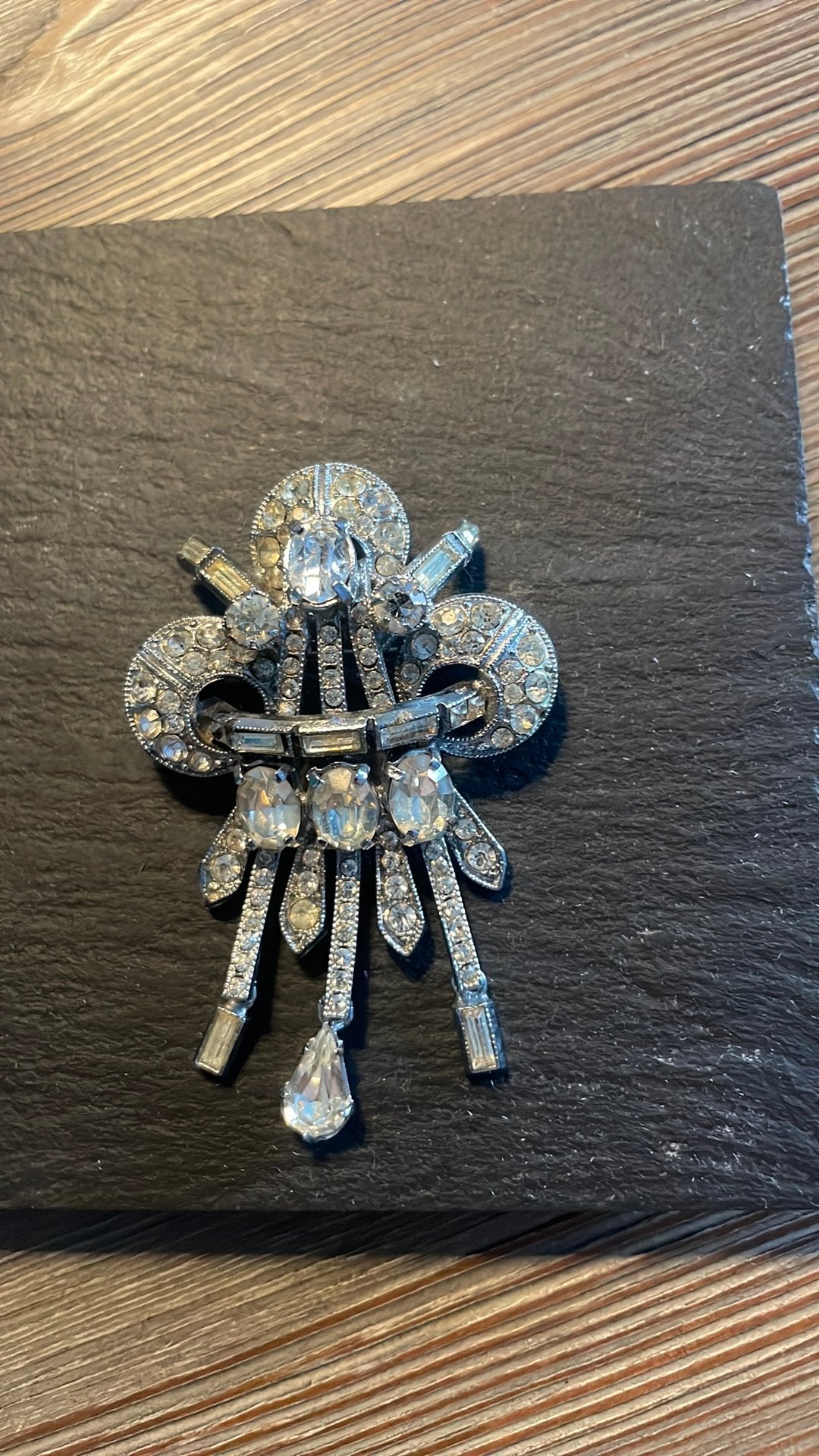 Art deco broche, Ophalen of Verzenden, Zo goed als nieuw, Overige materialen