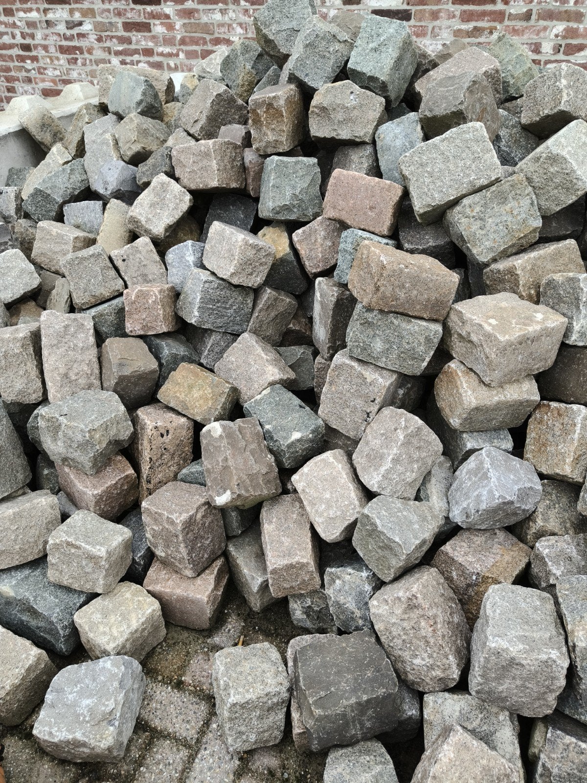 Gebruikte kasseien 20 m2- diverse kleuren, Gebruikt, Graniet, Ophalen of Verzenden, Kei