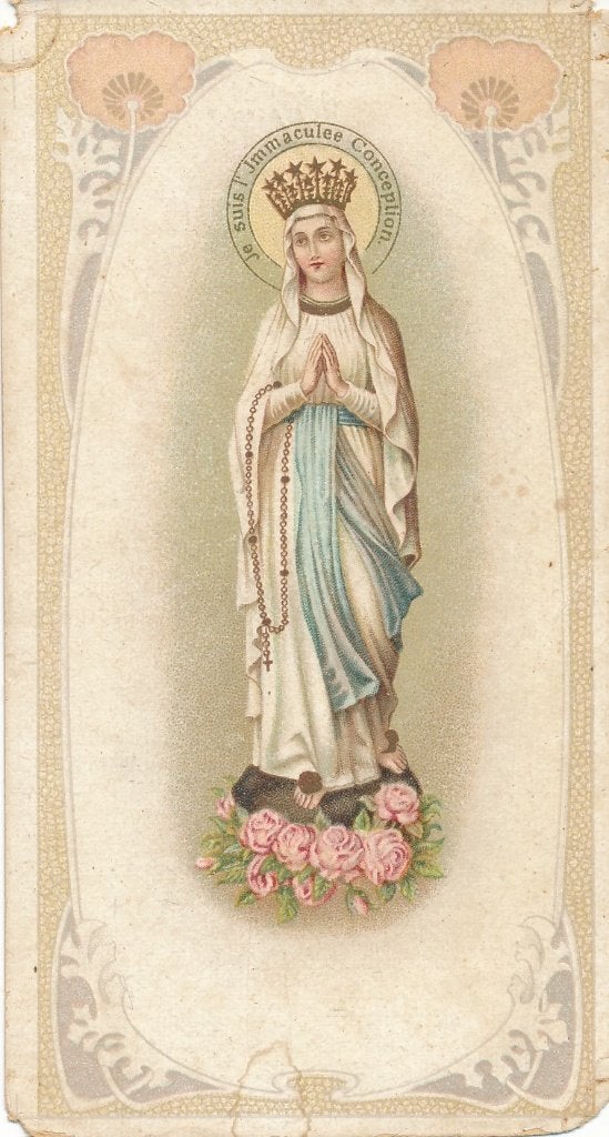 24 Devotieprentjes van Lourdes, Verzamelen, Religie, Ophalen of Verzenden, Zo goed als nieuw, Kaart of Prent, Christendom | Katholiek