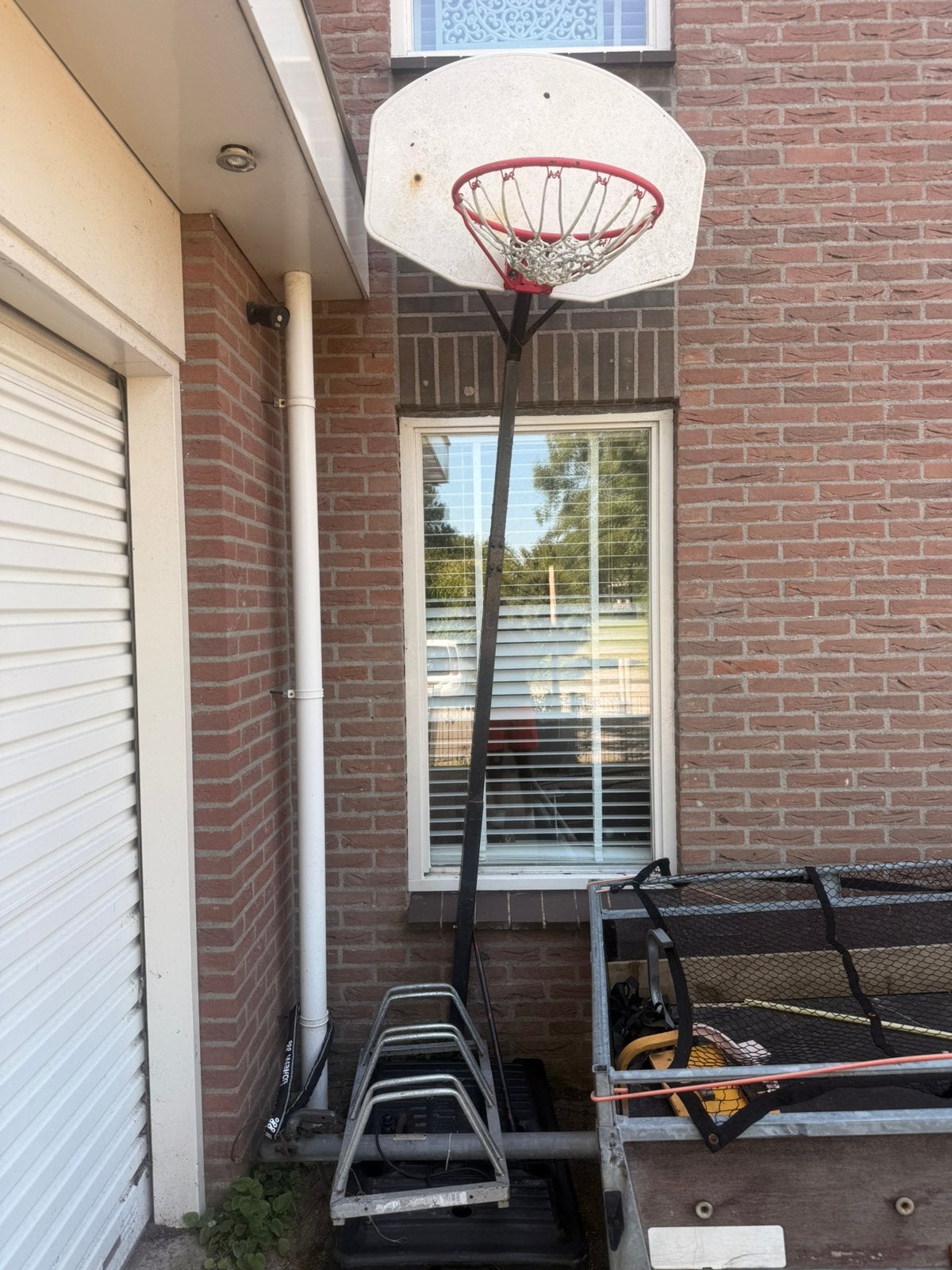 Basketbalpaal, Ophalen, Gebruikt