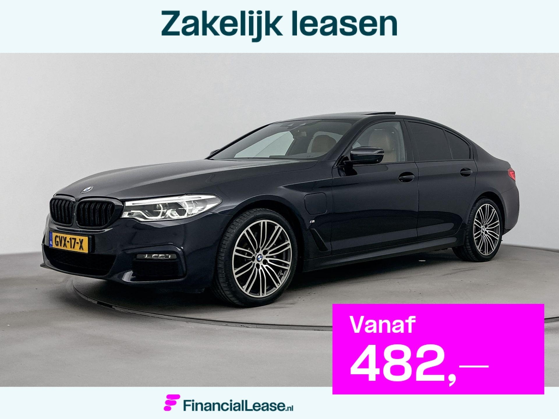 BMW 5-serie 530e iPerformance High Executive | Panoramadak |, Automaat, Gebruikt, 4 cilinders, Zwart