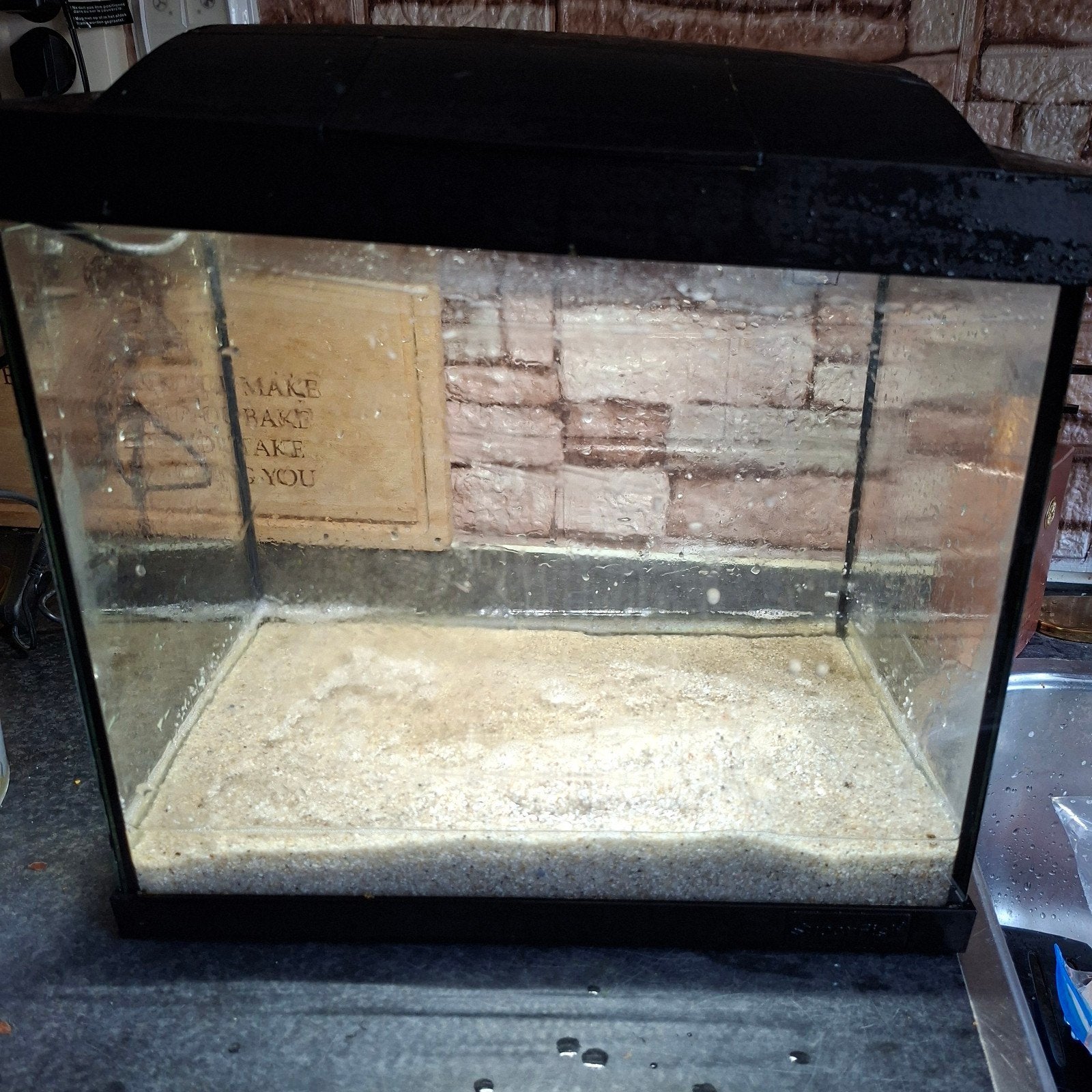 superfish 20, Ophalen, Leeg aquarium