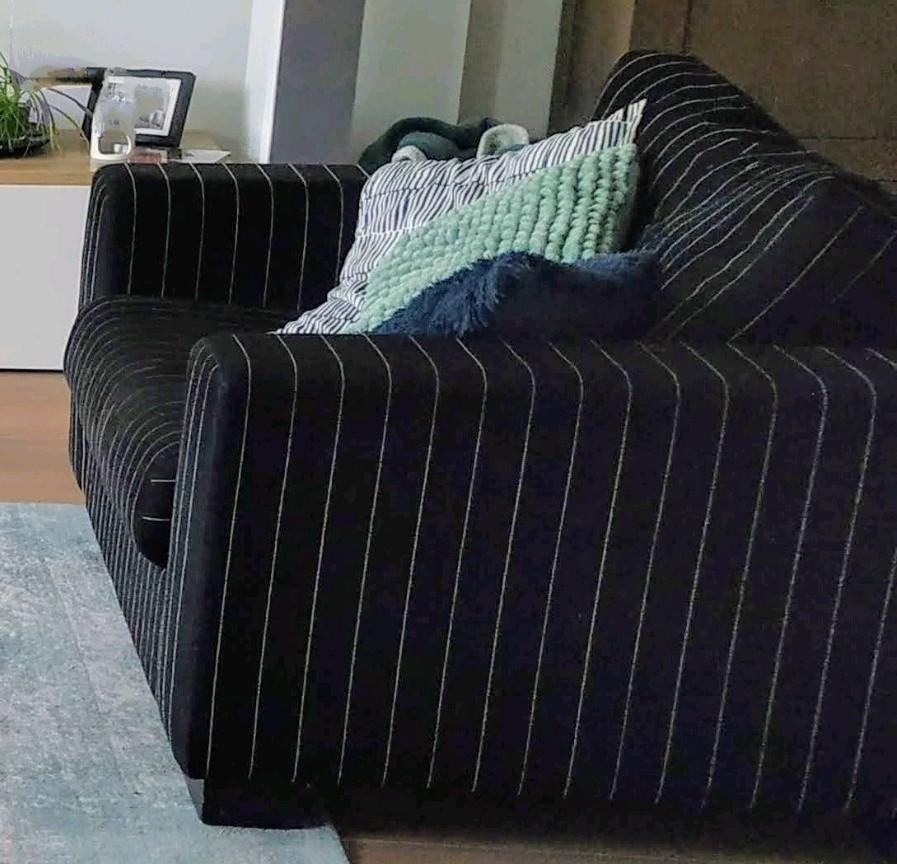 Loveseat 135x95 met hocker 90x90 - Gebruikt, goede staat, Ophalen, Gebruikt, Overige maten, 75 tot 100 cm
