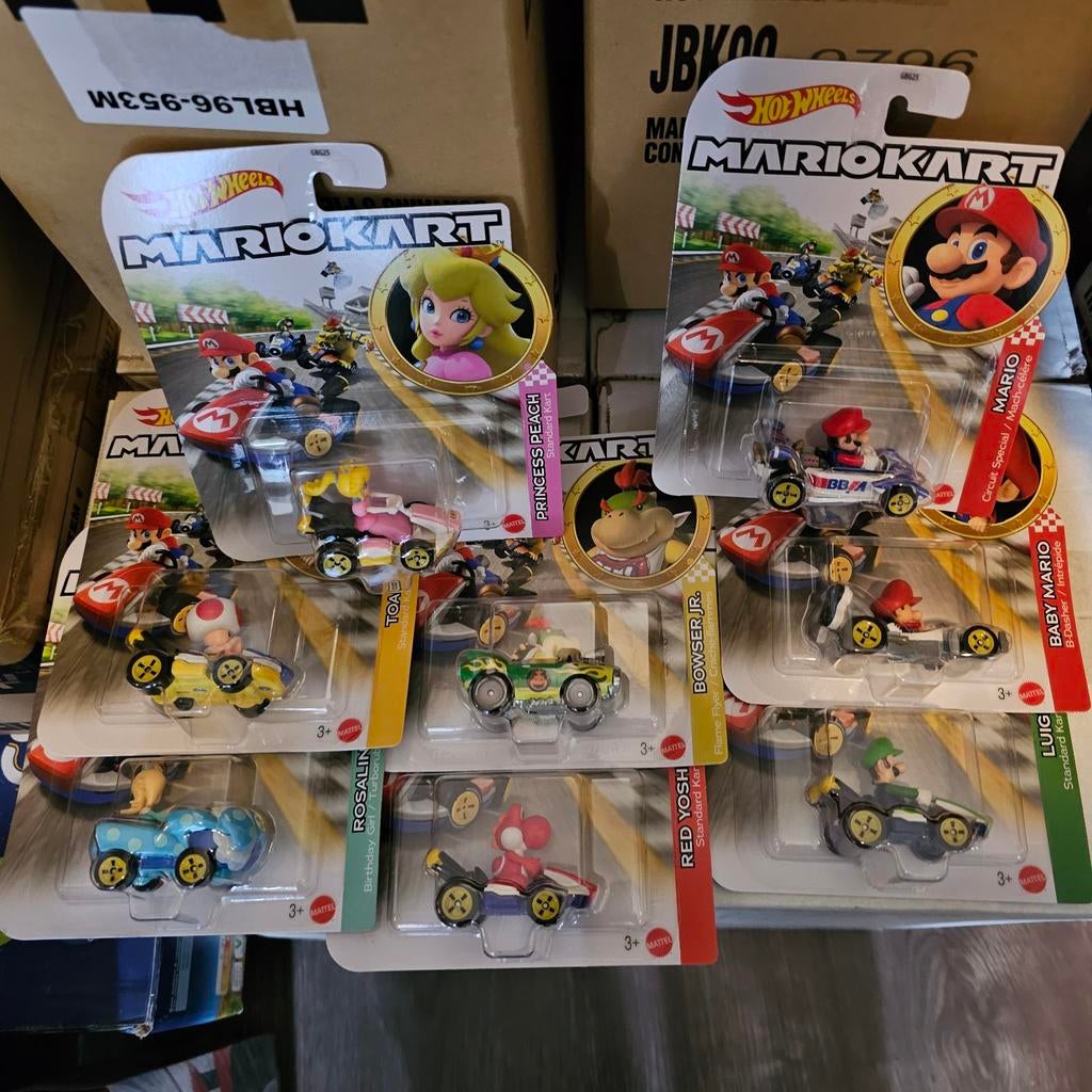Hot Wheels Mario Kart - Diverse karakters beschikbaar, Nieuw, Ophalen of Verzenden, Service.nl@mattel.com, Mattel