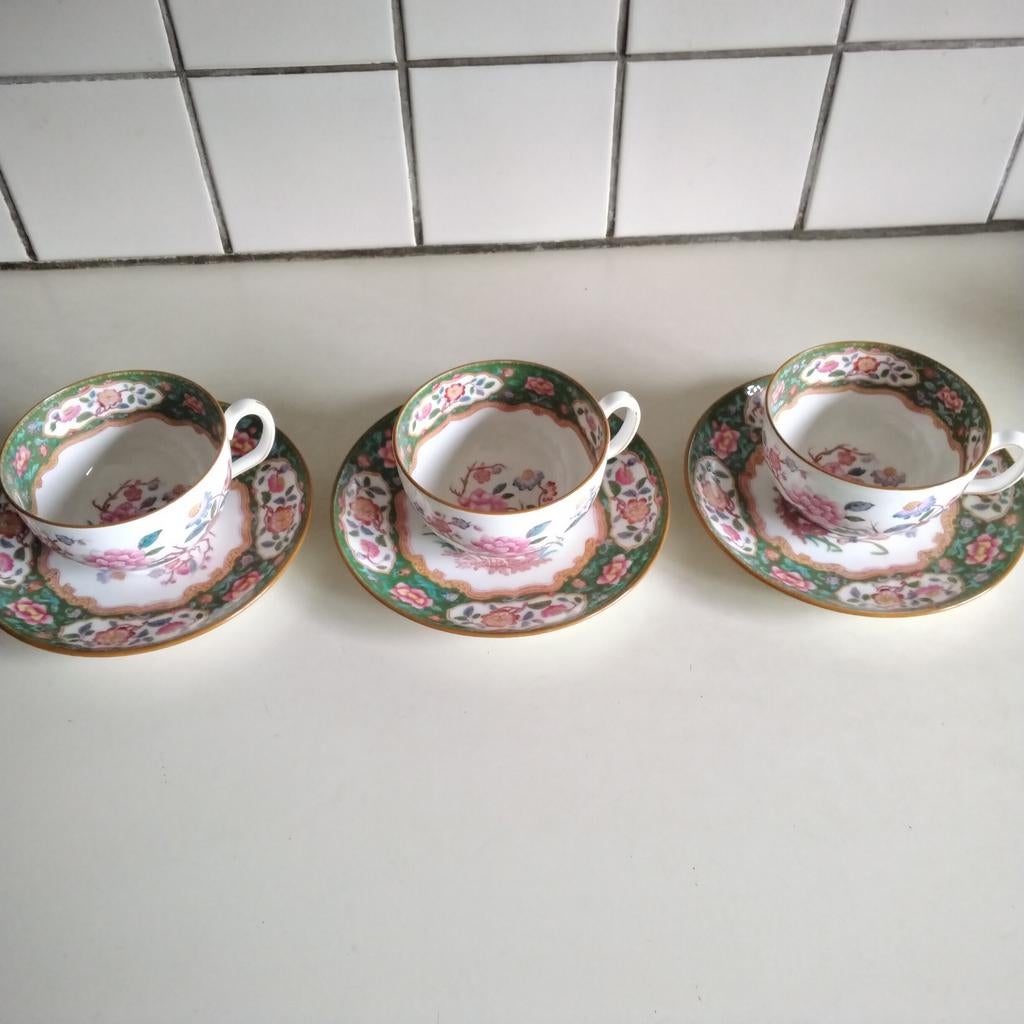 3 prachtige royal minton kop en schotels, Antiek en Kunst, Antiek | Servies los, Ophalen of Verzenden