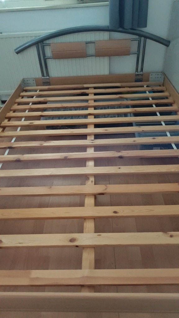 bed, Huis en Inrichting, Slaapkamer | Bedden, Ophalen, Gebruikt, 140 cm, 200 cm