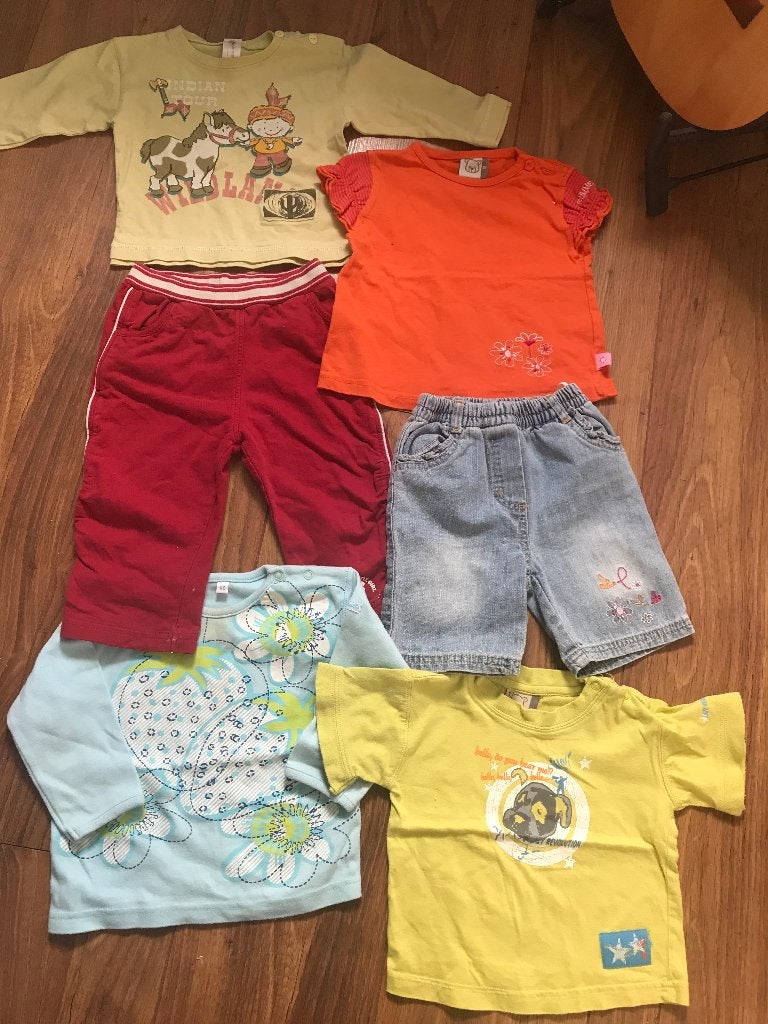 Babypakket kledingpakket maat 80 broek short shirts h&m c&a, Meisje, H&M, Nieuw, Ophalen of Verzenden
