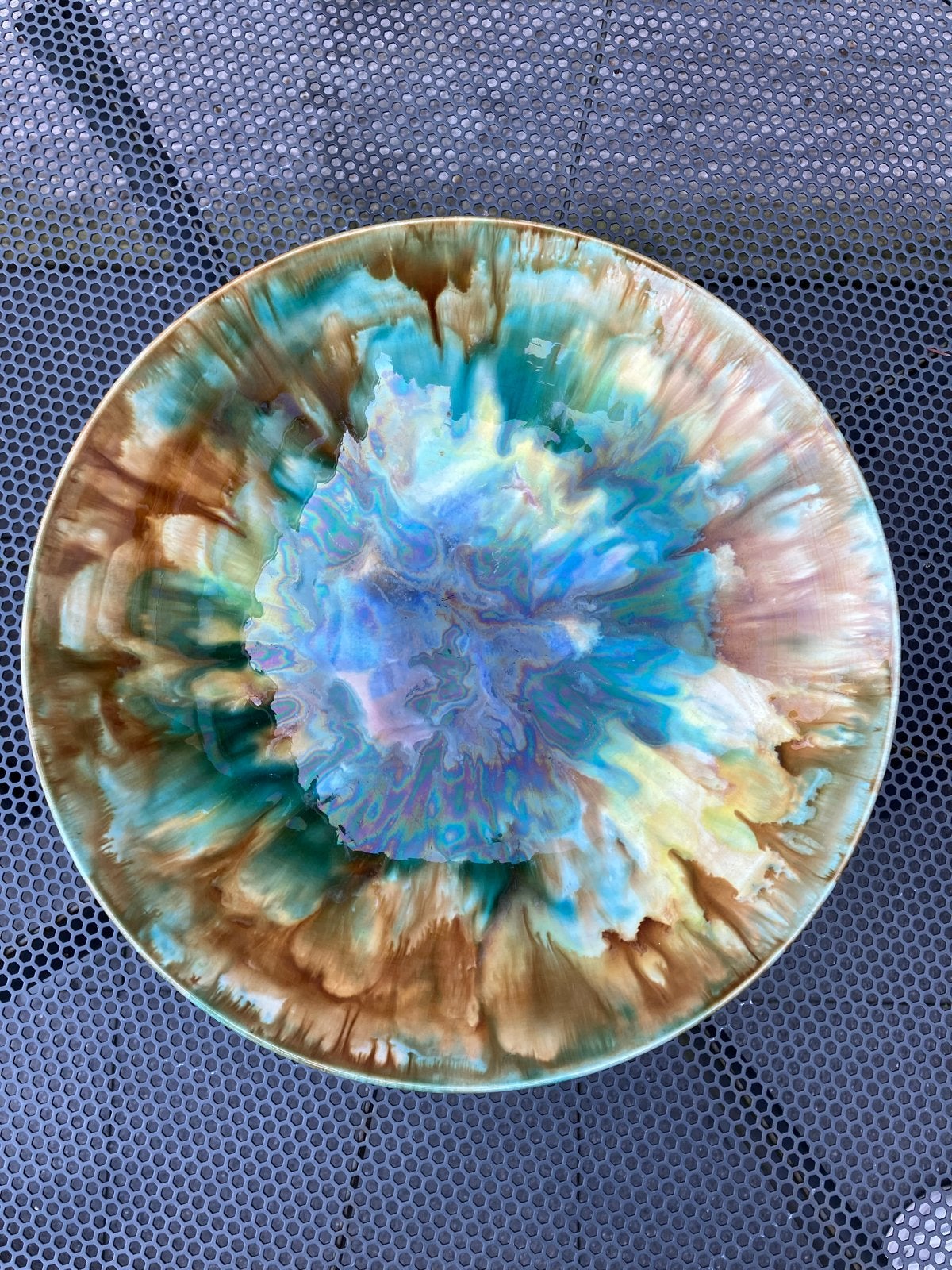 Vintage Rosenthal Bavaria schaal - Iriserend kleurenpalet, Ophalen of Verzenden