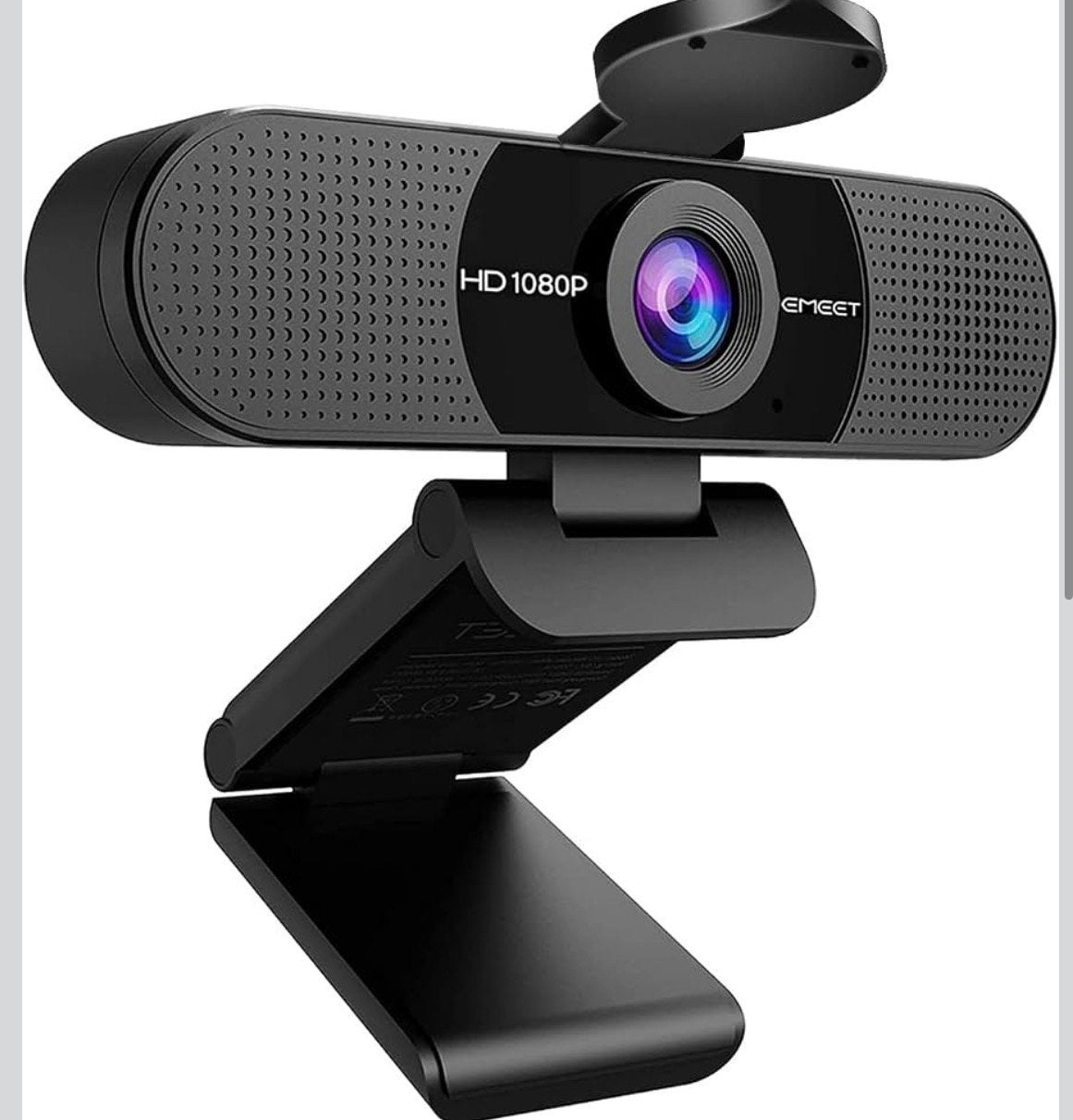 eMeet Full HD Webcam C960 1080P Webcam met dubbele microfoon, Computers en Software, Webcams, Nieuw, Ophalen of Verzenden, Windows
