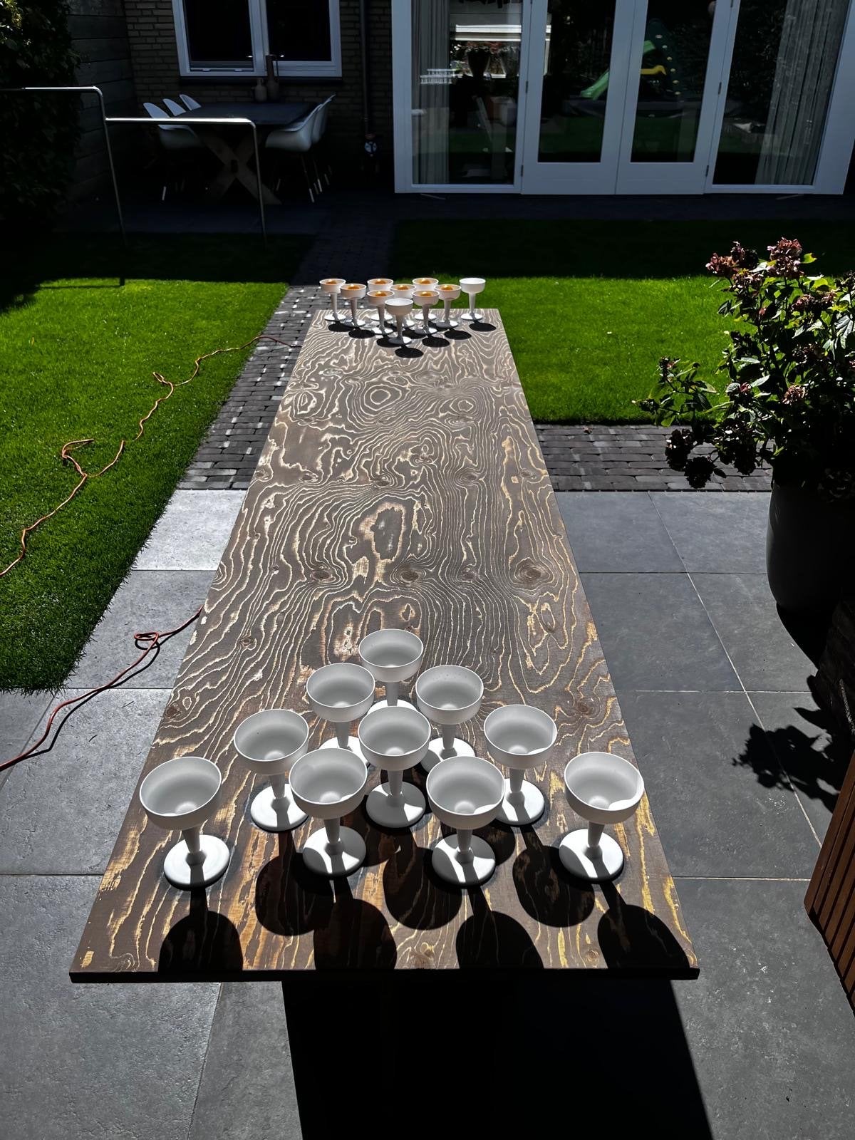 Champagnepong tafel - Inclusief bekers en balletjes, Ophalen, Zo goed als nieuw, Overige typen, Geboorte of Huwelijk