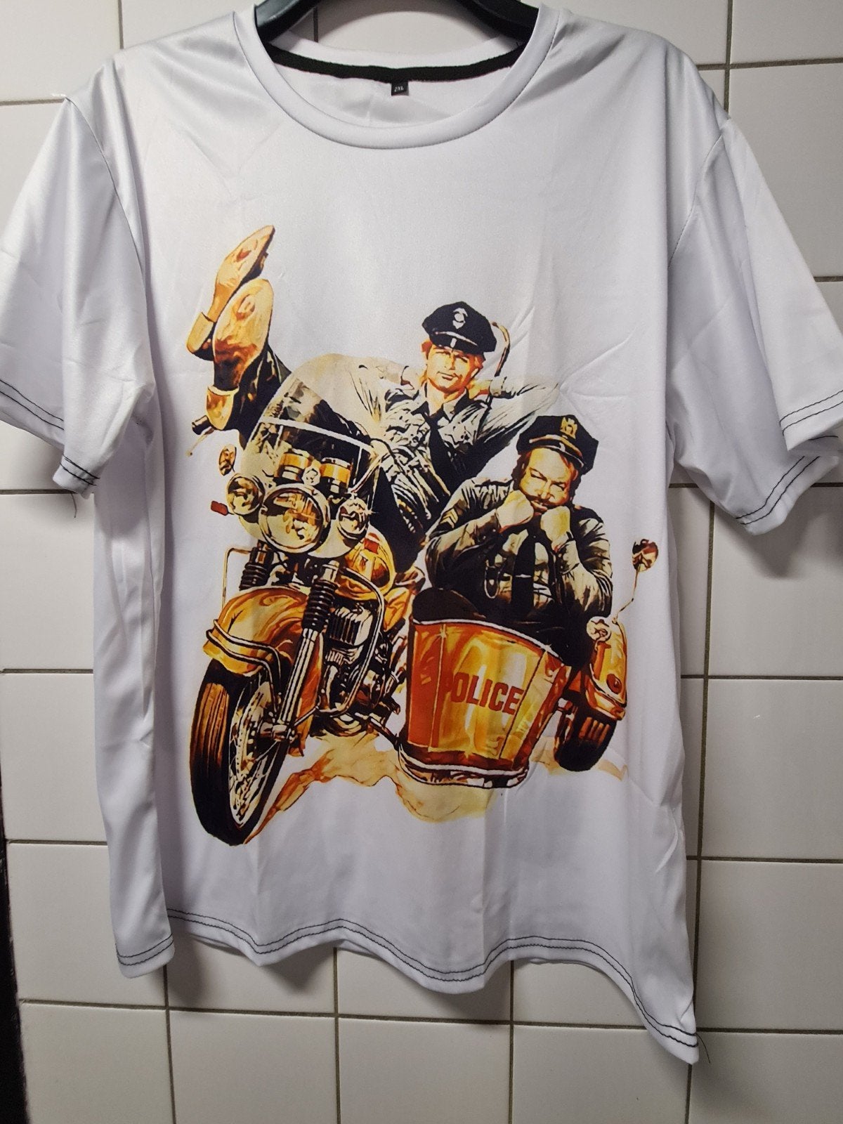 Bud Spencer en Terence Hill T-shirt, Ophalen of Verzenden, Nieuw, Wit