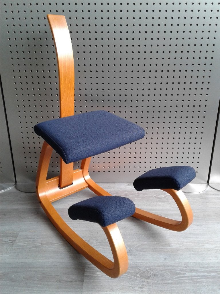 Variér (Stokke) Variable Balans met Rug (Blauw), Heel Mooi!, Blauw, Ophalen of Verzenden, Zo goed als nieuw, Variér