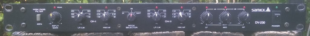 Crossover 3-weg Samick DV-230, Gebruikt, Overige typen, Ophalen of Verzenden, Samick