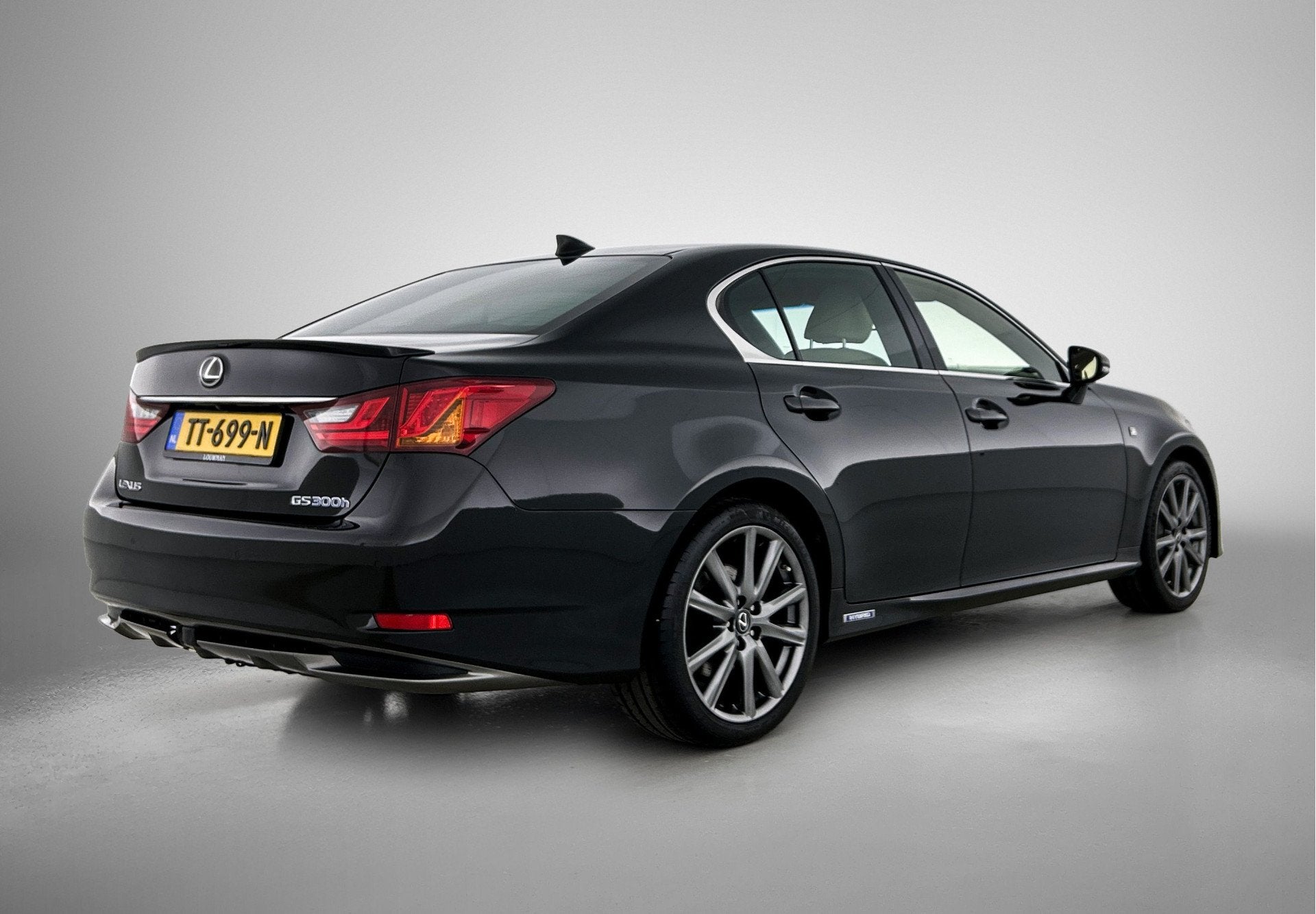 Lexus GS 300h F Sport Line | Dealer onderhouden | Lederen be, Auto's, Automaat, Achterwielaandrijving, Gebruikt, Zwart