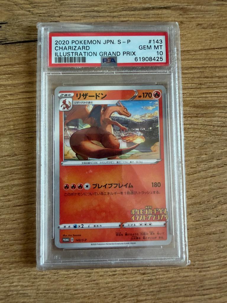 63 Pokemon kaarten waarvan 1 Mint 10 Graded Charizard, Ophalen of Verzenden, Zo goed als nieuw