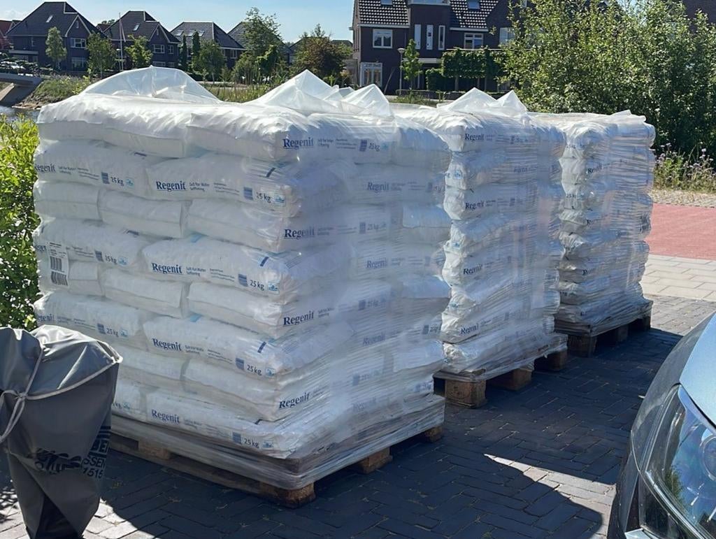 Regenit zouttabletten voor waterontharder 25kg, Ophalen, Nieuw