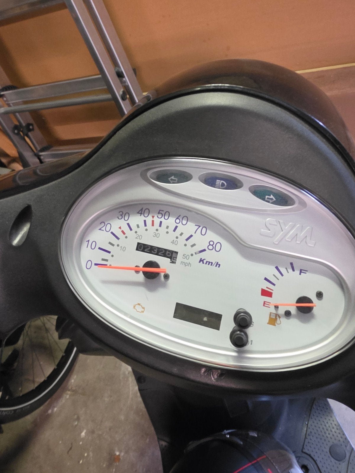 snorscooter sym fiddle 2, Ophalen, Gebruikt, Benzine, Fiddle
