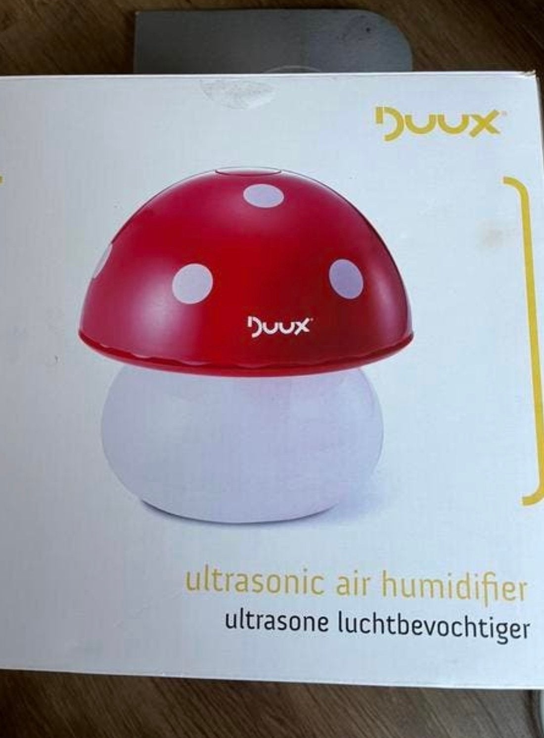 Nieuwe Duux Mushroom Ultrasone Luchtbevochtiger Rood/Wit, Ophalen of Verzenden, Zo goed als nieuw, Luchtbevochtiger