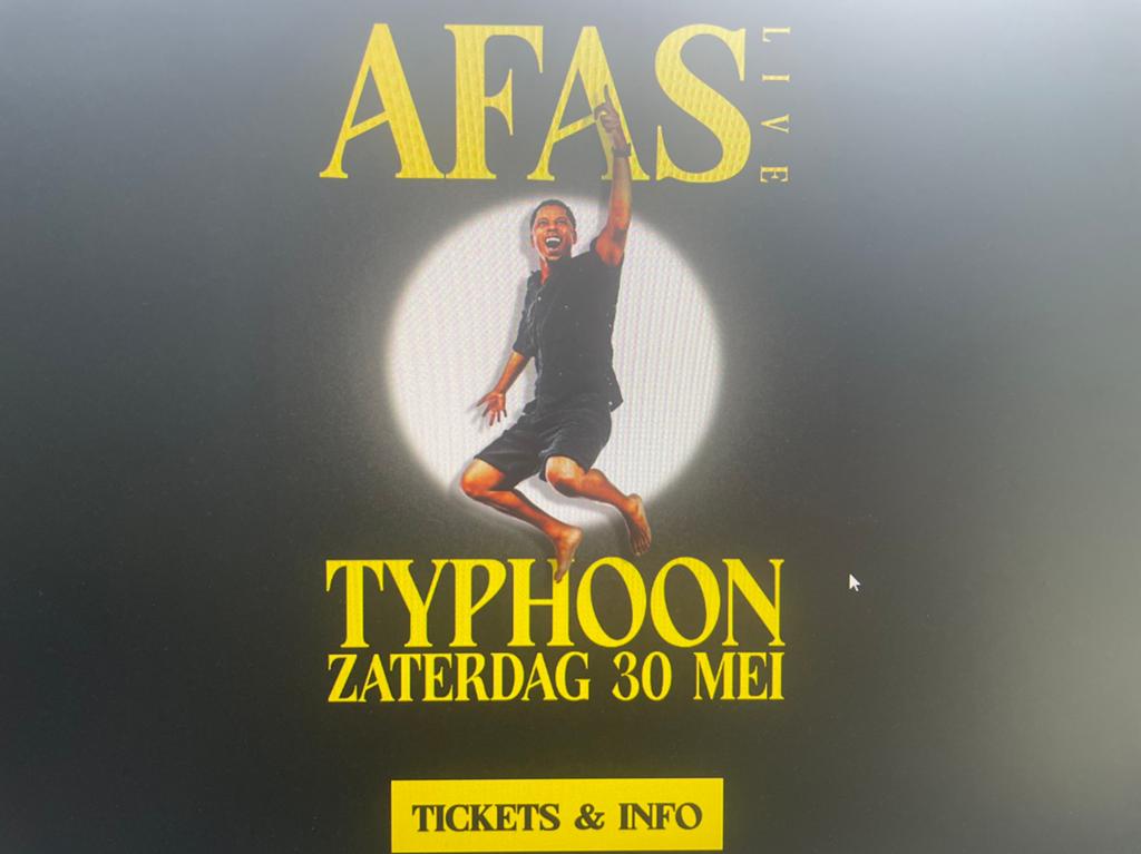 4 tickets Typhoon ter overname aangeboden!, Drie personen of meer