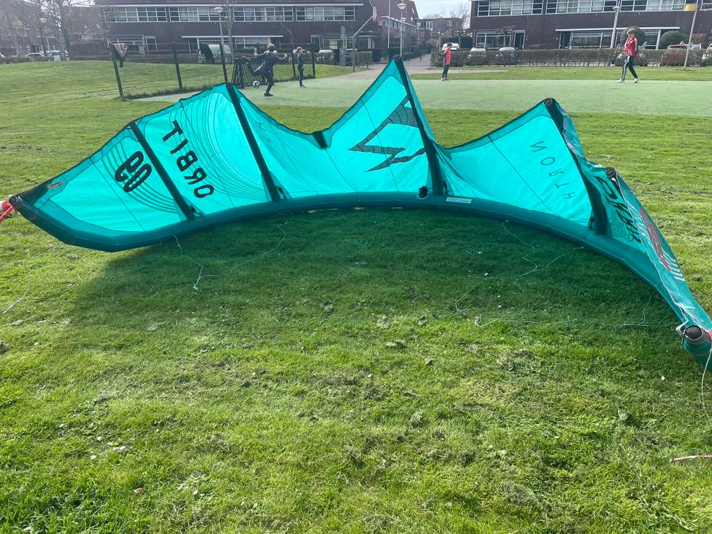 North orbit 9m incl Bar incl. Ozone edge 7m, Geen board, Ophalen, Zo goed als nieuw, 9 m²