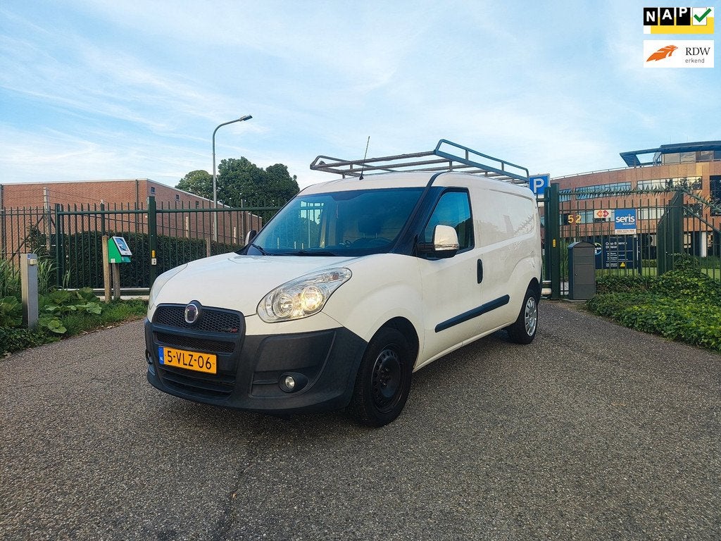 Fiat Doblò Cargo 1.3 MultiJet SX Maxi Airco! Euro5! Apk! Na, Euro 5, Stof, Gebruikt, Zwart