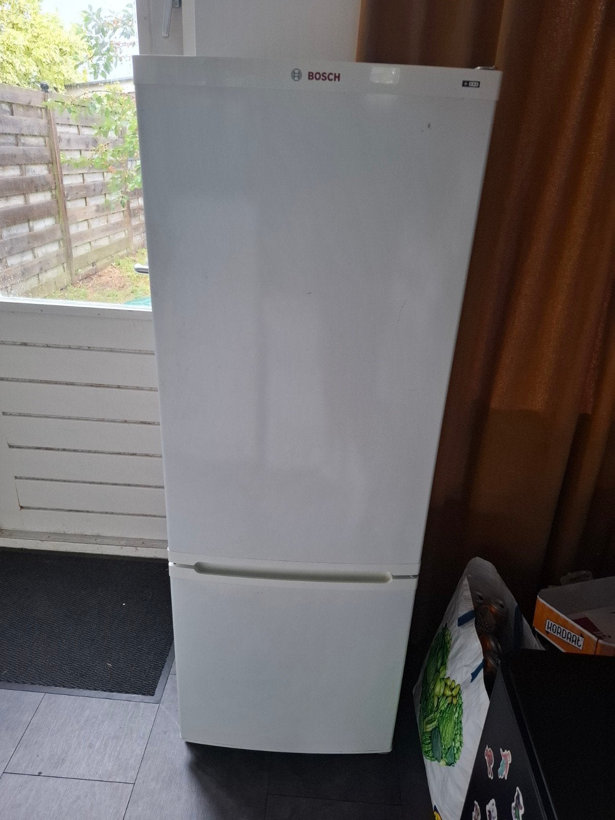 Bosch koelkast met vriezer, Ophalen, Gebruikt, 200 liter of meer, 160 cm of meer