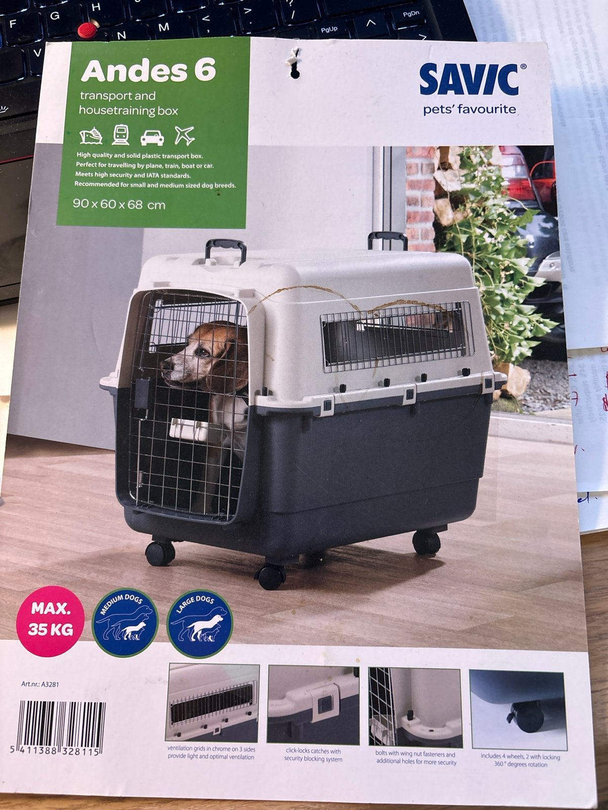 Savic Andes 6 bench / transport voor honden, Ophalen of Verzenden