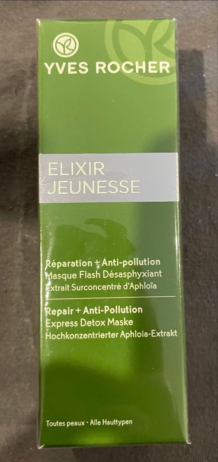 Yves Rocher Elixir Jeunesse Detox Masker, Ophalen of Verzenden, Nieuw, Gehele gezicht, Verzorging