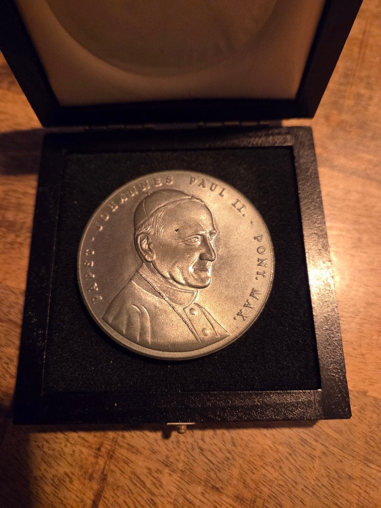 Medaille Paus Johannes Paulus II., Ophalen of Verzenden, Overige materialen, Buitenland