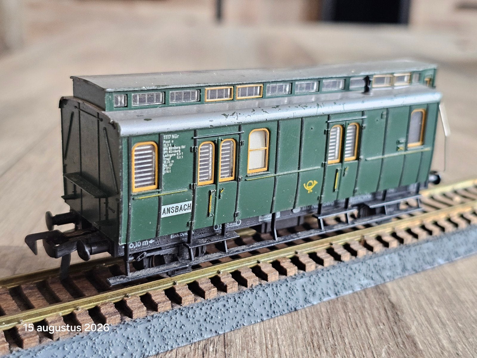 Fleischmann H0 wagon Ansbach - mist buffer en koppeling, Hobby en Vrije tijd, Gebruikt, Gelijkstroom, Fleischmann, Wagon