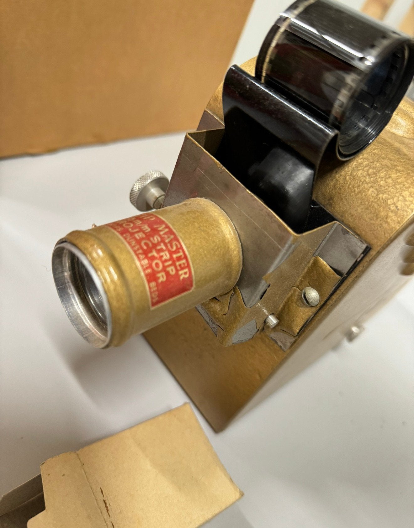 Vintage 1950 the stip master 35mm film strip projector 35 mm, Verzamelen, Ophalen of Verzenden, H, H, H