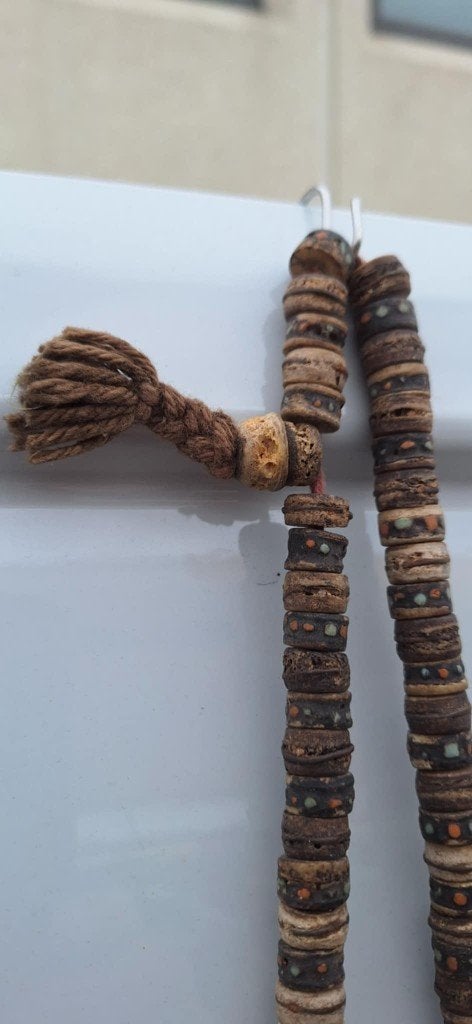 Yakbeen Mala ketting traditioneel gebedssnoer voor meditatie, Ophalen of Verzenden, Overige materialen, Ketting