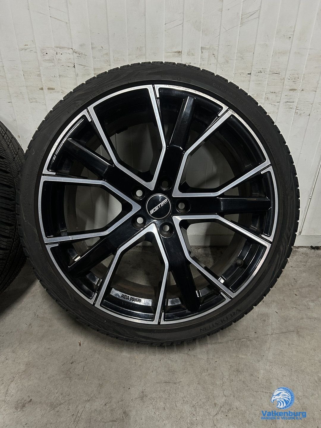 7-8mm!  Audi A3 VW Caddy Golf Leon 19 inch zwarte GMP Gunner, 19 inch, Gebruikt, -, -