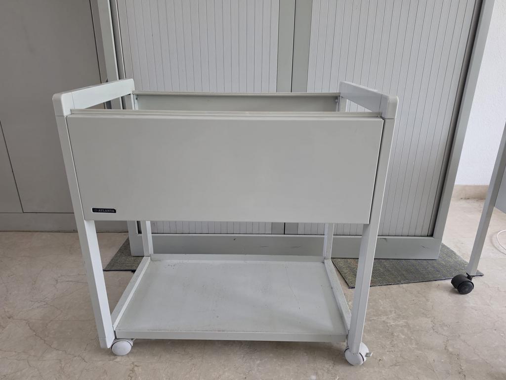 Kast op wieltjes voor hangmappen 65,5x42x68,5 cm, Ophalen