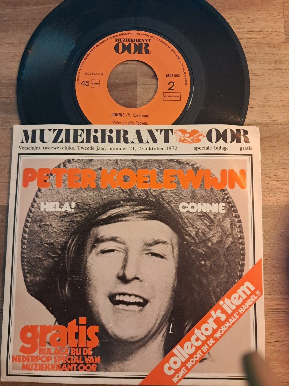 Peter Koelewijn - Hela! / Connie - Muziekkrant OOR Special, Gebruikt, Ophalen of Verzenden, Pop, EP