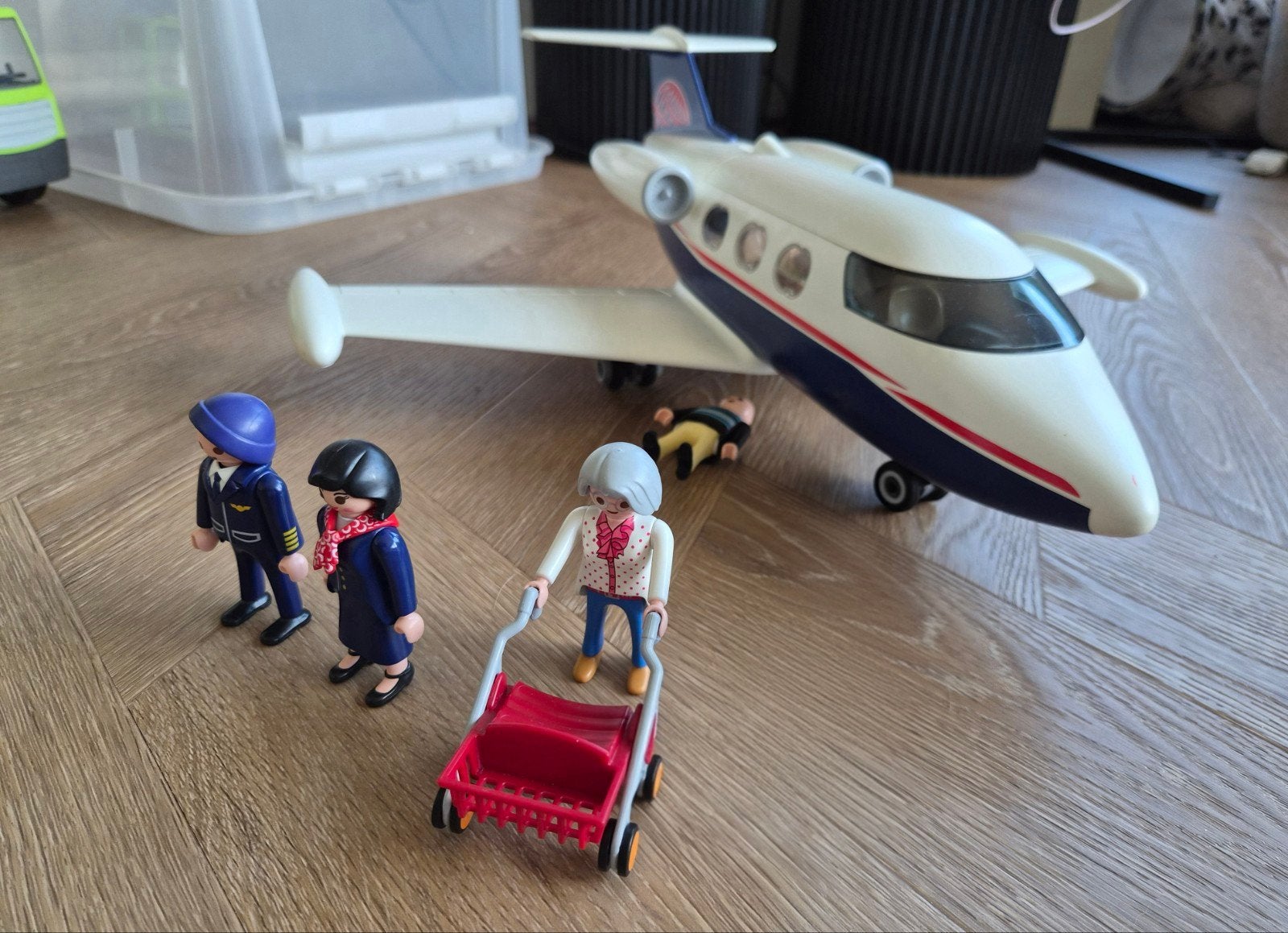 Playmobil Privéjet met figuren en accessoires, Ophalen of Verzenden, Gebruikt, Jongen of Meisje