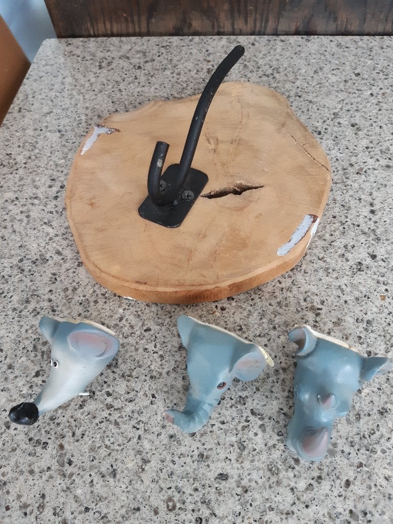 KAPSTOKHAKEN, 4 STUKS, Huis en Inrichting, Woonaccessoires | Kapstokken, Wandkapstok, Gebruikt, Ophalen of Verzenden, Minder dan 100 cm