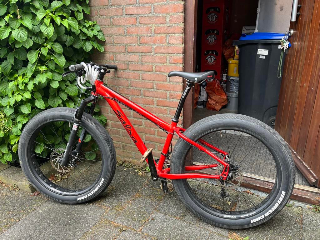 Salsa Mukluk Fatbike met Surly banden, Gebruikt, Hardtail, Schijfrem, Ophalen