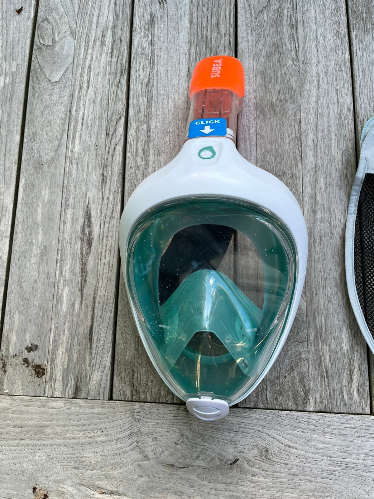 2 Decathlon snorkel maskers maat S/M, Watersport en Boten, Ophalen of Verzenden, Gebruikt, Snorkelmasker