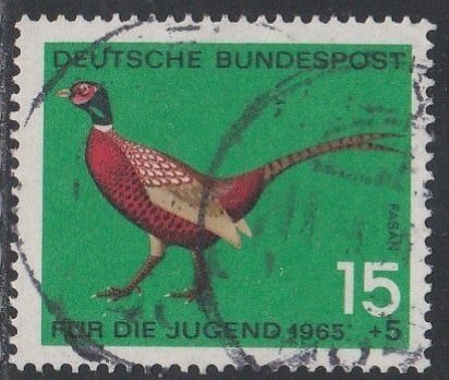 BRD 1965 465 Fazant, Gest, Ophalen of Verzenden, BRD, Gestempeld