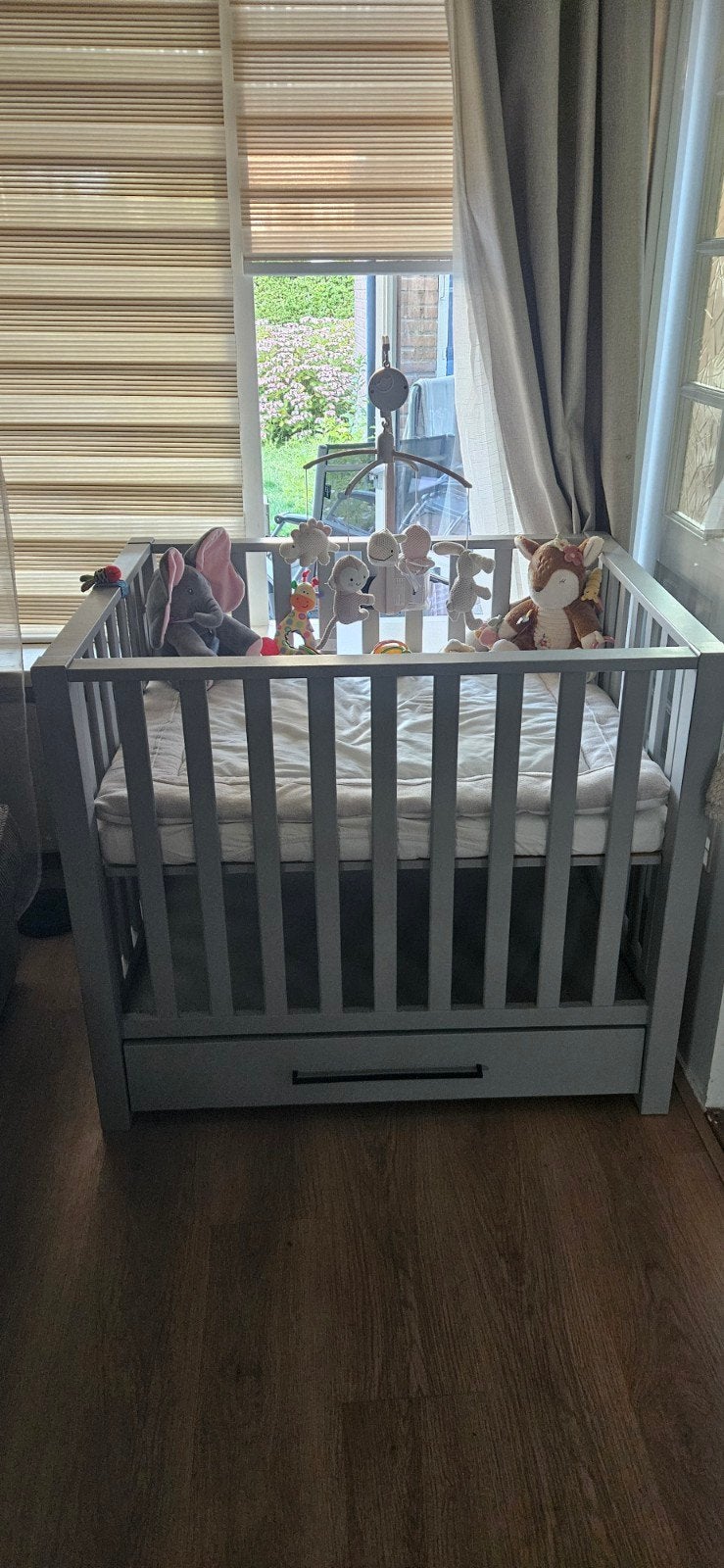 Europe Baby Casper 2 Box Grijs Z.G.A.N., Ophalen of Verzenden, Zo goed als nieuw, Vierkant, Lade