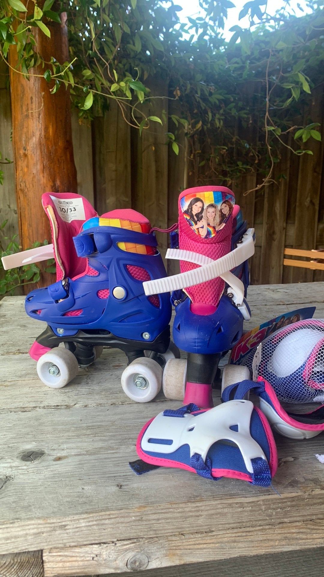 K3 rolschaatsen met valbeschermers als nieuw, Ophalen, Verstelbaar, Zo goed als nieuw