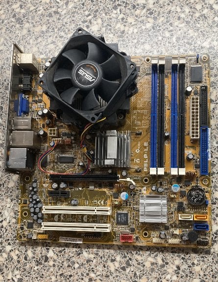 Asus (HP) P5LP-LE Moederbord met CPU, Refurbished, ATX, Intel, Socket 775