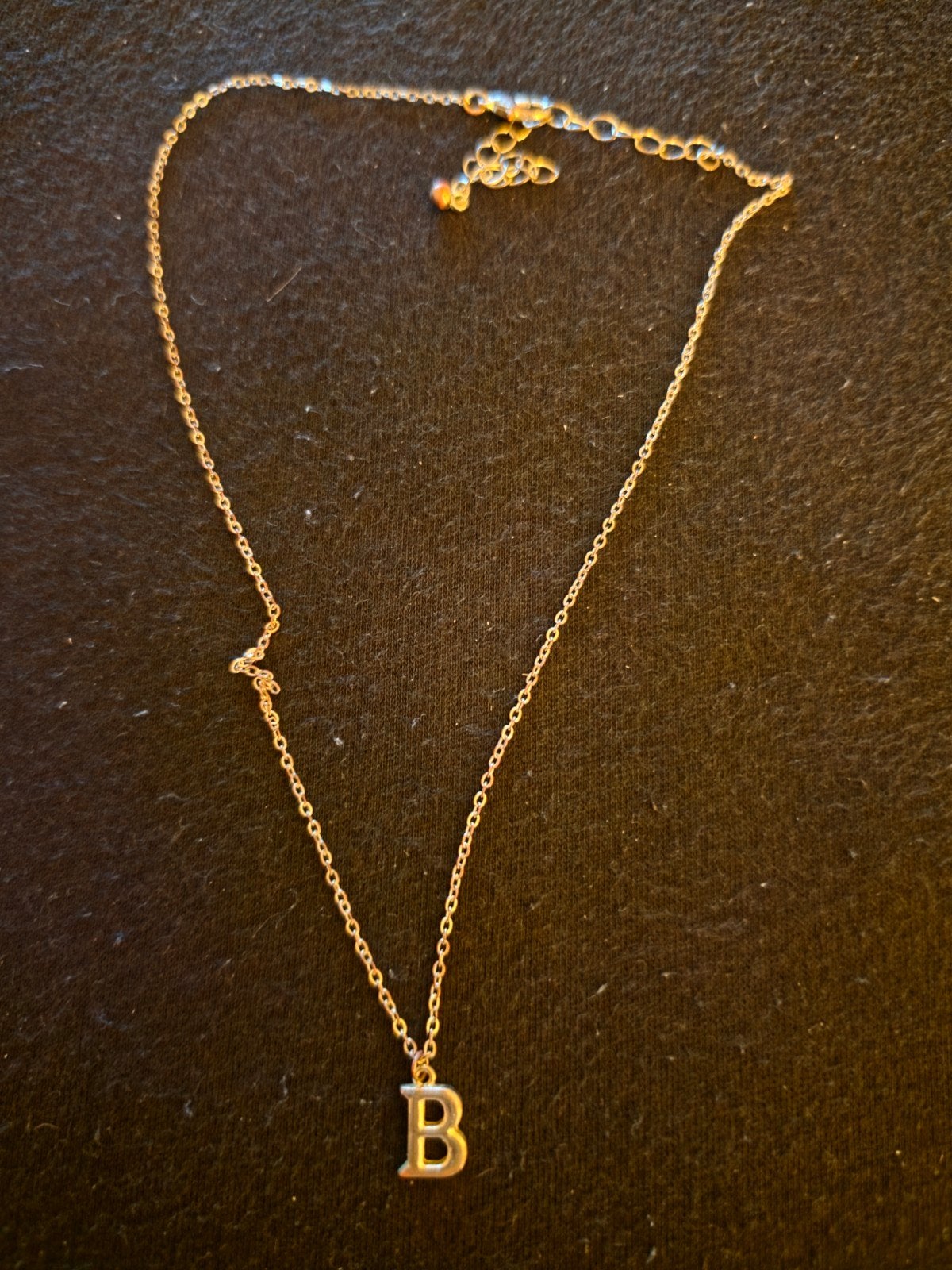 Ketting Letter B  zilver, Ophalen